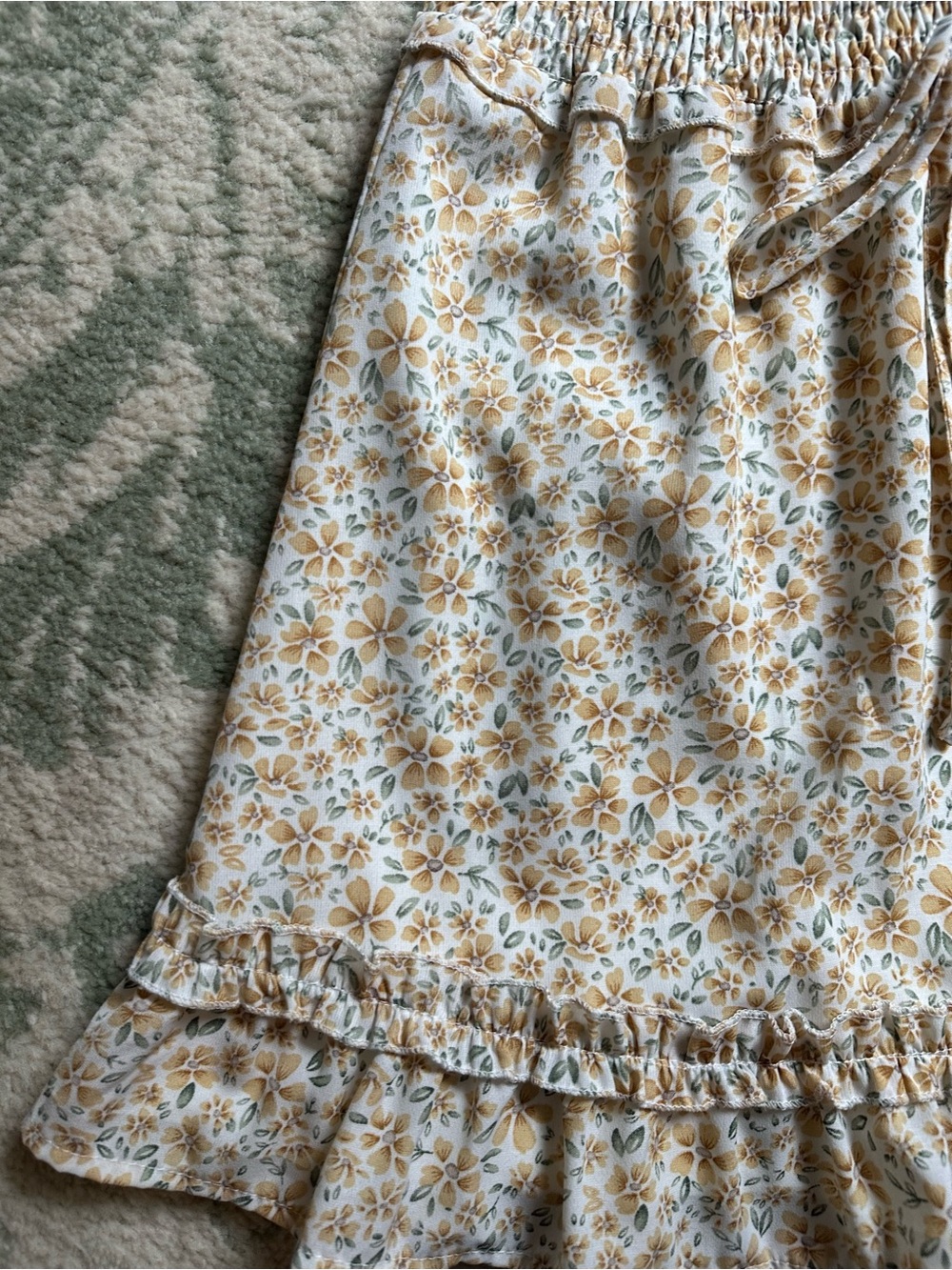 Cottagecore Floral Ruffle Skirt - Picture 2 of 7